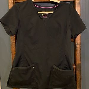 Healing Hands Purple Label Yoga Scrub Top and Bottom